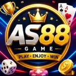 AS88 Game futuristic online gaming interface with vibrant neon design