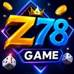 Z78 Game logo with neon gaming design